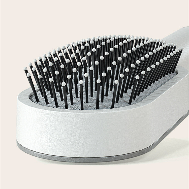 Self-Cleaning Hair Brush for Women – One-Key Cleaning, Hair Loss Prevention, Airbag Massage Scalp Comb, Anti-Static Hairbrush for Healthy, Tangle-Free Hair